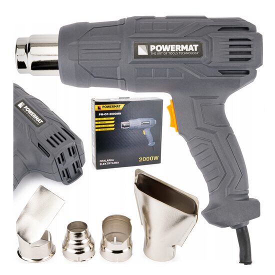 Pistol electric aer cald 2 viteze 4 duze 600C 2000 W, Powermat