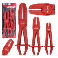 Set de 3 clesti pentru furtune auto, plastic, cauciuc Verke
