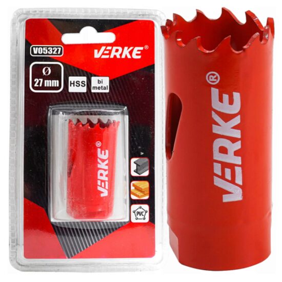 Carota bimetal pentru lemn, fier, 27mm Verke