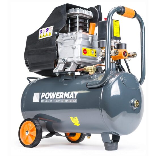 Compresor 24L Powermat pe Ulei 1.85kw  8Bari