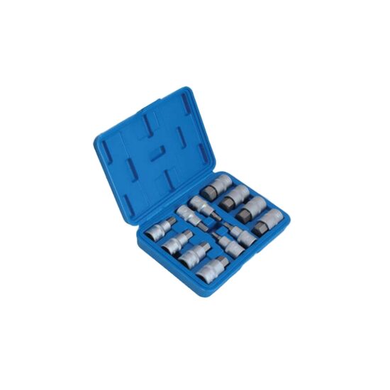 Trusa de biti, hexagon, 12 elemente 1/2 ", H 5, 6, 7, 8, 10, 12, 14, 16, 17, 18, 19, 22 mm  Satra