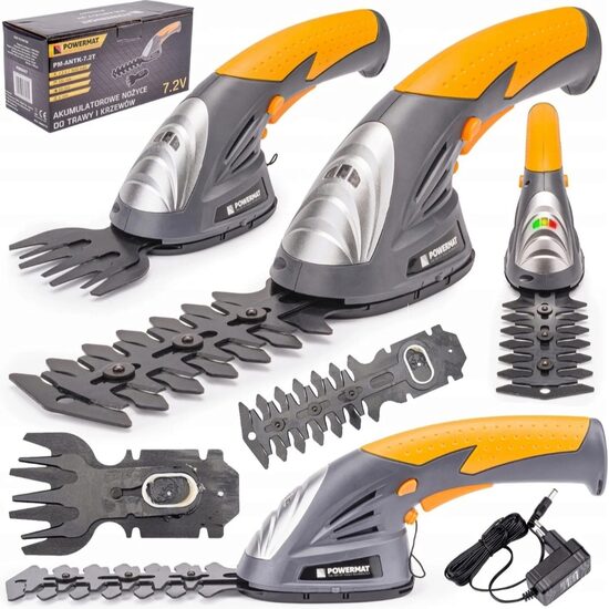 Foarfeca cu baterie 1.5 Ah pentru iarba si arbusti, Powermat