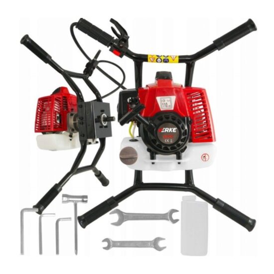 Motoforeza de pamant 3.3 CP, motor pe benzina, 2 timpi 62cc , Motoburghiu Verke
