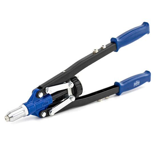 Cleste manual pentru nituit, 3.2 - 6.4 mm, 4 capete interschimbabile, Satra