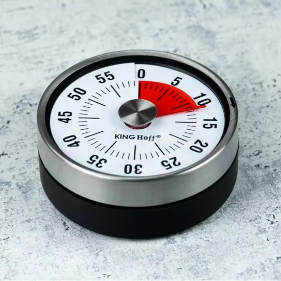 Cronometru de bucatarie din inox, rotund, 78,5x32 mm  Kinghoff
