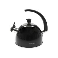 Fierbător tradițional fabricat din inox, ceainic  2.6 litri, 19-23 cm, negru, Como, Kassel
