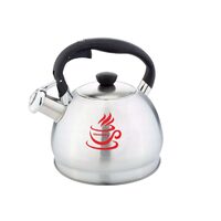  Fierbător tradițional cu fluier fabricat din otel inoxidabil, ceainic 1.8 litri, 16-21 cm, argintiu, Klausberg