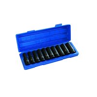 Set chei tubulare de impact 1/2 lungi, 10 - 24 mm, 10 piese, Asta