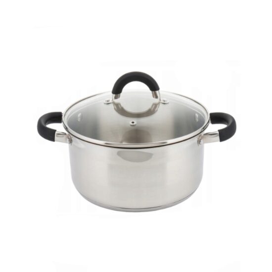 Oala din inox cu capac,fund termic multistrat, 1.5litri, 16cm, Kinghoff