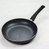 Tigaie din aluminiu, marmorata, 22 cm, negru, KingHoff