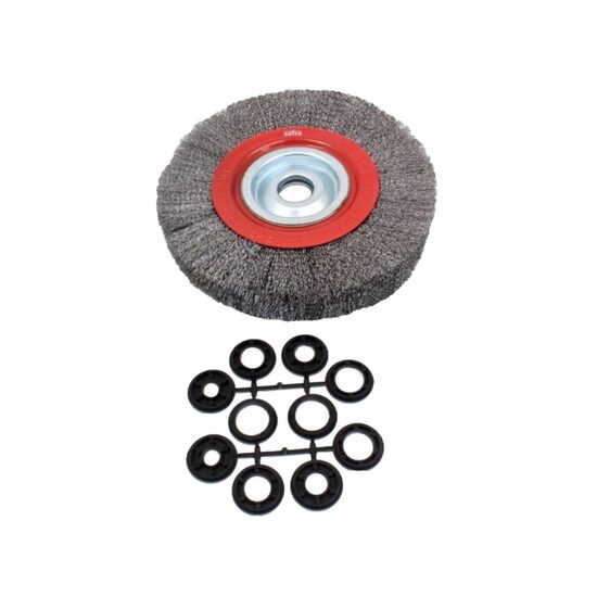 Perie rotativa din sarma pentru curatat roti, 250 mm, Satra