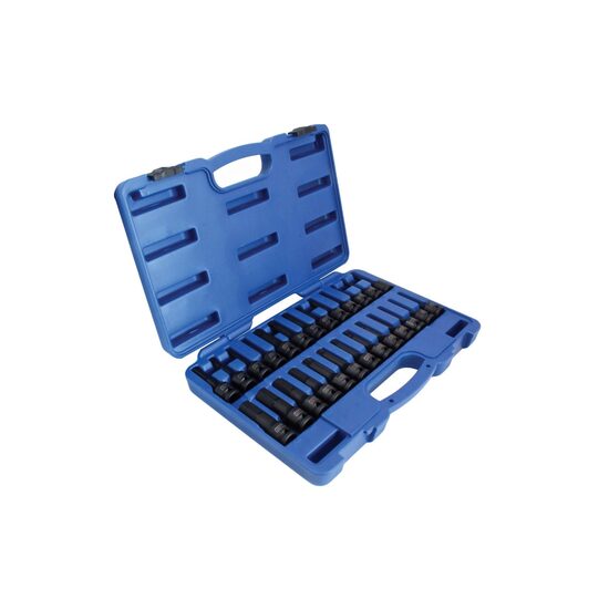 Set biti, imbus, torx, spline, de impact, 1/2, 26 piese, Asta
