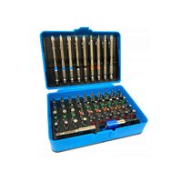 Set biti si adaptoare, 71 piese, Silver
