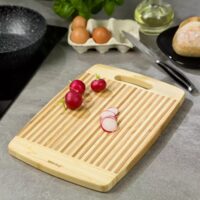 Tocator din bambus, universal, masiv, 33 x 23 x1,8 cm, Kinghoff