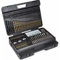 Trusa, set 204 burghie pentru lemn,metal, beton, biti, Powermat