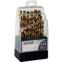 SET 19 BURGHIE METAL 1-10MM, Silver, S10422/1 