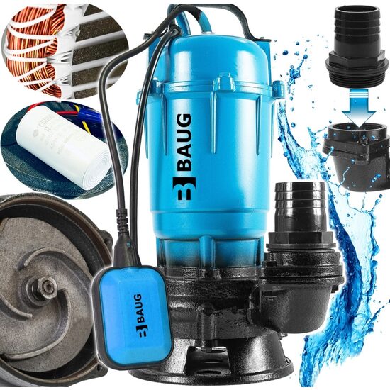 Pompa Apa Murdara pentru hasna, fosa, iesire 2" cu plutitor Baug 