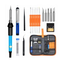 Kit profesional pentru lipit, letcon, putere 60 W, temperatura 200-450°, Verke