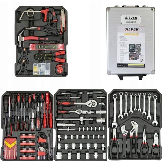 Troller (set) trusa de scule, chei cu 419 de piese Silver