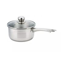 Cratita din inox cu coada si capac, 12 cm, 0.5 L, Kinghoff