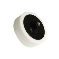 Burete pentru lustruit 125 x 50 mm, M14, alb, mediu- dur, Silver