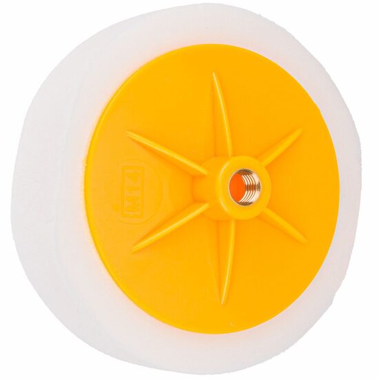 Burete pentru lustruit 150 x 45 mm, M14, alb, moale, Powermat