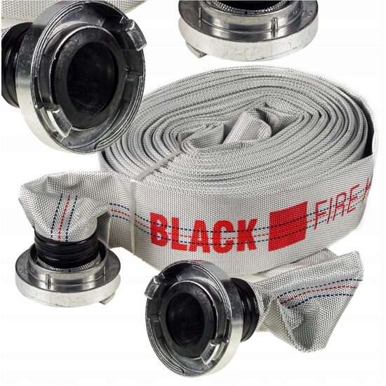 Furtun Tip Pompieri 2 Toli  20m Black 8Bari