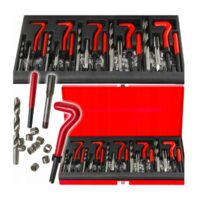 Kit profesional de reparare filete M5-M12 131 elemente VERKE 
