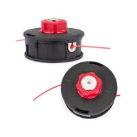 Mosor negru cu rosu pentru motocoasa, filet 10 mm, stanga, Powermat