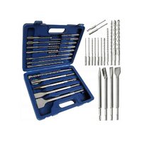 Trusa dalti si burghie 17 piese, Silver