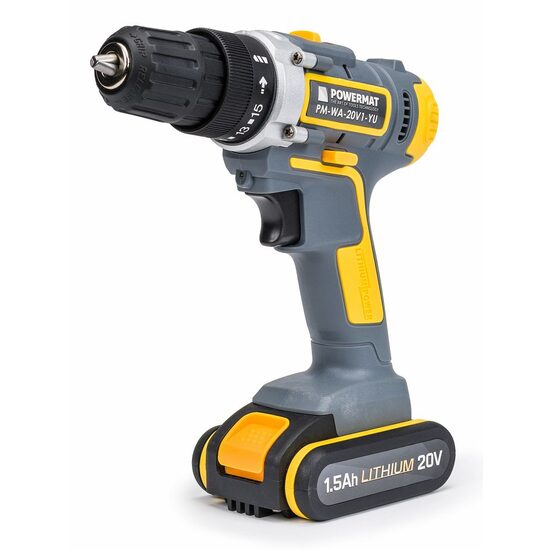 Filetanta 2 acumulatori 20V 1.5Ah, masina pentru gaurit, bormasina, Powermat 