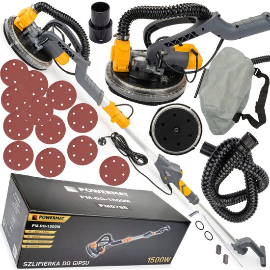 Slefuitor pereti, pliabil girafa, aspirator Led 1500 w, Powermat 