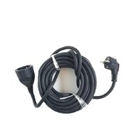Cablu prelungitor curent 10 metri negru grosime 2.5mm 2800w