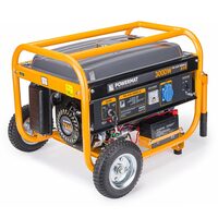  Generator curent electric 3000 W, 3 KW, 220 V, Pornire la Cheie, Automata, Roti si Manere, stabilizator de tensiune (AVR), monofazat, protectie suprasarcina, Powermat