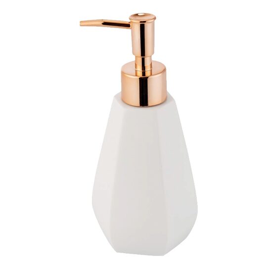 Dozator manual de sapun lichid, alb, auriu, 100ml, Sepio