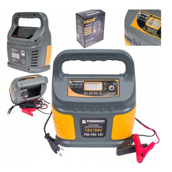 Redresor auto cu microprocesor, 6 V-12V 10T, Powermat