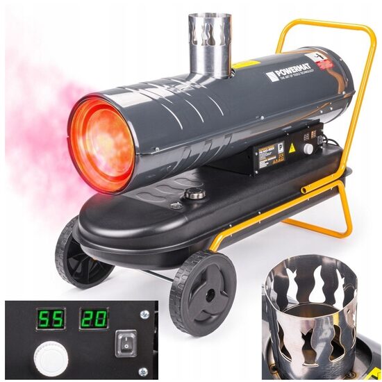 Incalzitor industrial diesel automat ardere externa 40 kw, tun pentru caldura, Powermat
