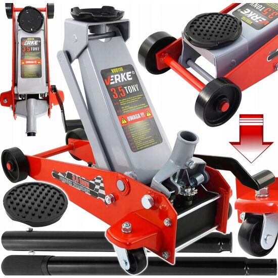 Cric hidraulic cu roti tip crocodil 3.5 Tone 138mm -520mm, Verke