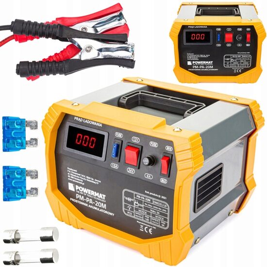 Redresor auto, 18A 12V / 24V pentru baterie 60 - 200 Ah, Powermat 