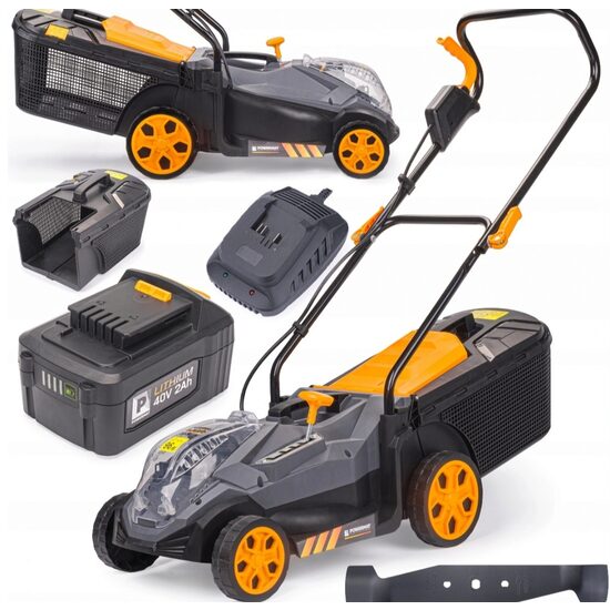 Masina electrica tuns iarba cu acumulator 40V 30l Powermat  