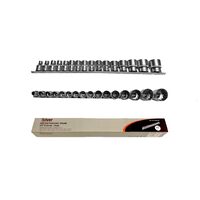 Set tubulare, 6 elemente,  1/2" 8-32 mm Silver