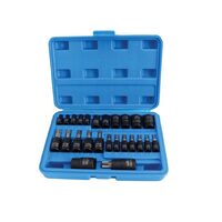 Trusa chei, biti Torx, E-Torx, 1/4" 3/8" 1/2", 25 piese Satra