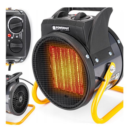 Aeroterma electrica pentru uz casnic sau industrial 2500 W, Powermat