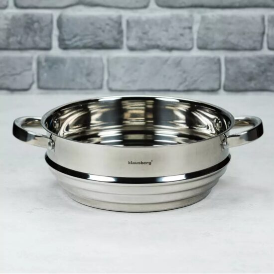 Sita din inox pentru gatit la abur, 20 x 8,5 cm, Klausberg  