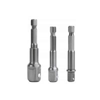 Set 3 adaptoare pentru filetanta 1/2, 1/4, 3/8, Silver