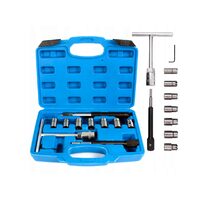  Set freze pentru reconditionat scaun injectoare, 10 piese, Silver