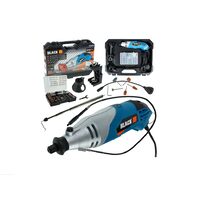 Mini polizor, biax portabil cu accesorii 126 piese, 200 W Black 