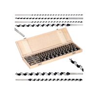 Set burghie pentru lemn, 460 mm, 6 piese, 6 - 25 mm, Silver
