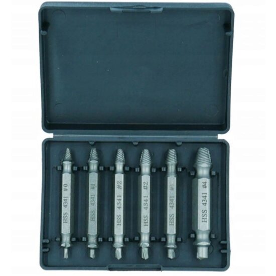 TRUSA EXTRACTOARE SURUBURI 6PCS, Silver, S10707
