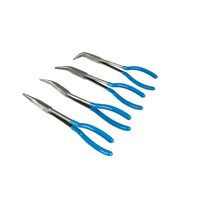 Set clesti cu varf lung, 280 mm, 4 piese, Silver